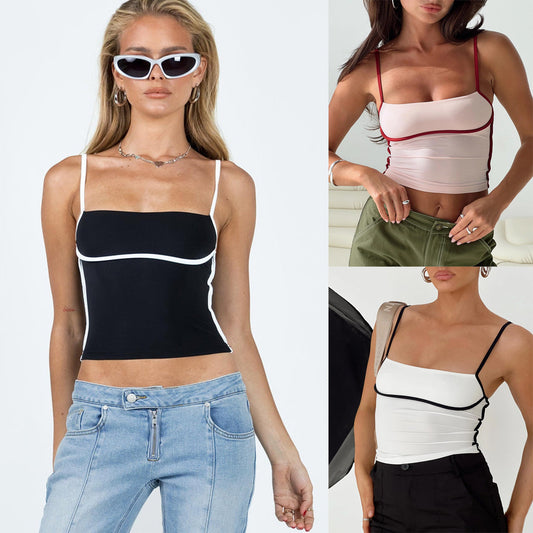 Sexy Slim Fit Midriff top Outfit Camisole For Women