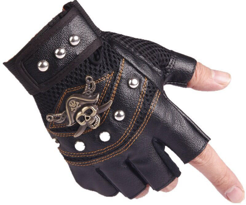 Hip hop Riding Skull Gloves