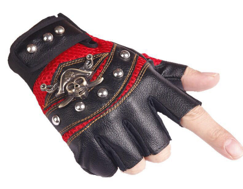 Hip hop Riding Skull Gloves