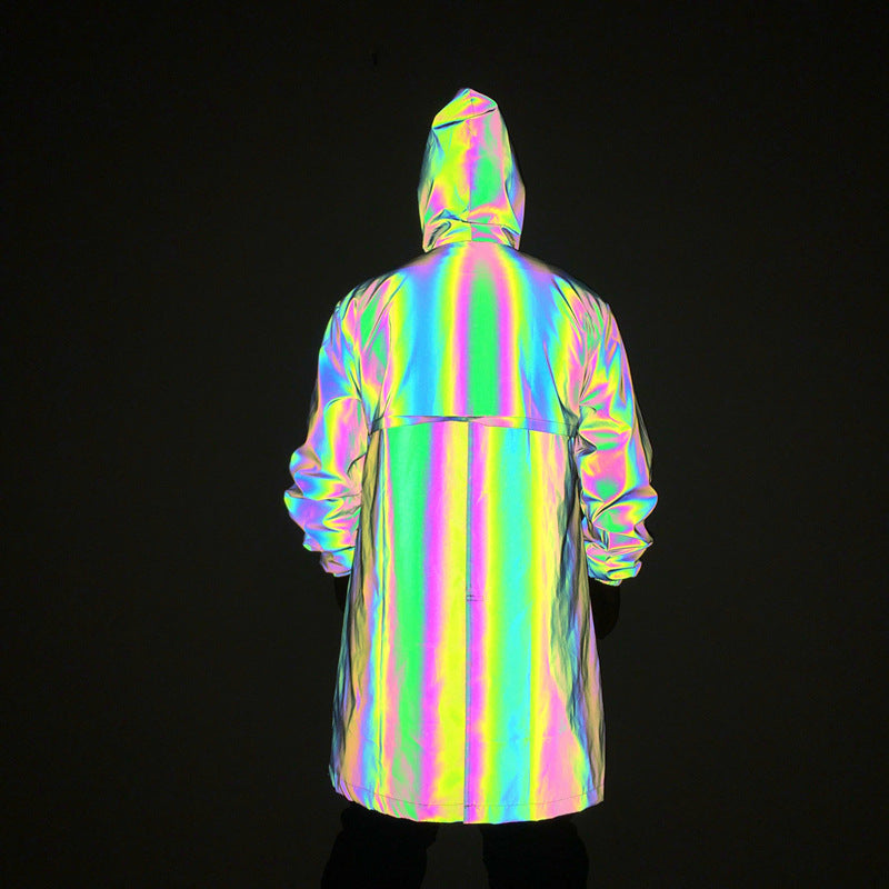 Colorful Reflective Windbreaker Cloak  Waterproof Cloak