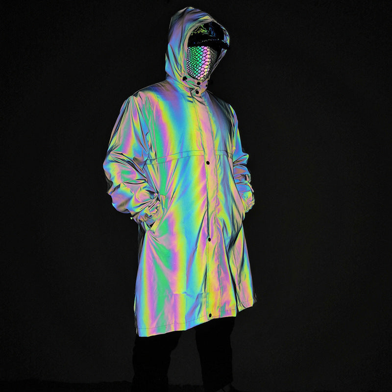 Colorful Reflective Windbreaker Cloak  Waterproof Cloak