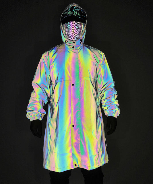 Colorful Reflective Windbreaker Cloak  Waterproof Cloak