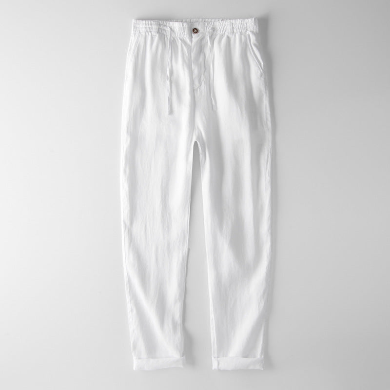 Men's Thin Loose Plus Size Linen Casual Pants