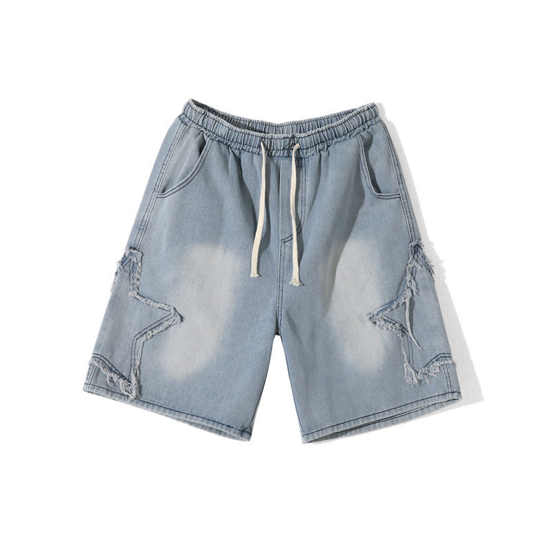 Men's unique Fashion Straight, star design shorts