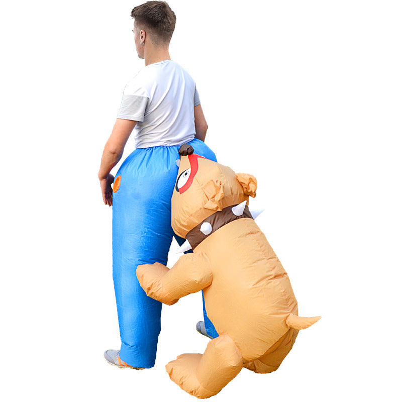 Halloween Inflatable Funny Dog Bite Ass