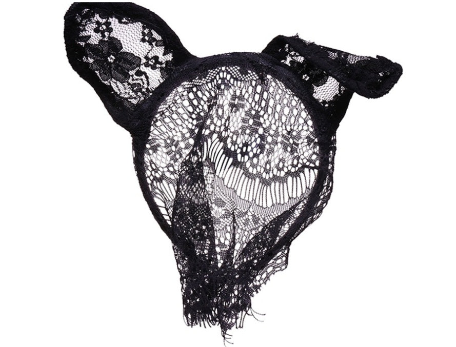 Halloween accessories lace cat veil