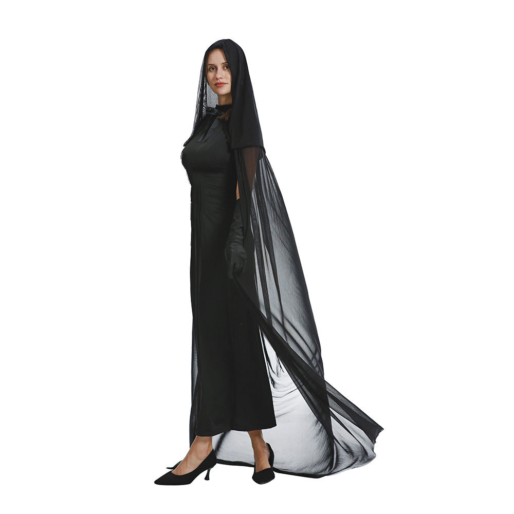 Halloween Witch Mesh Cloak