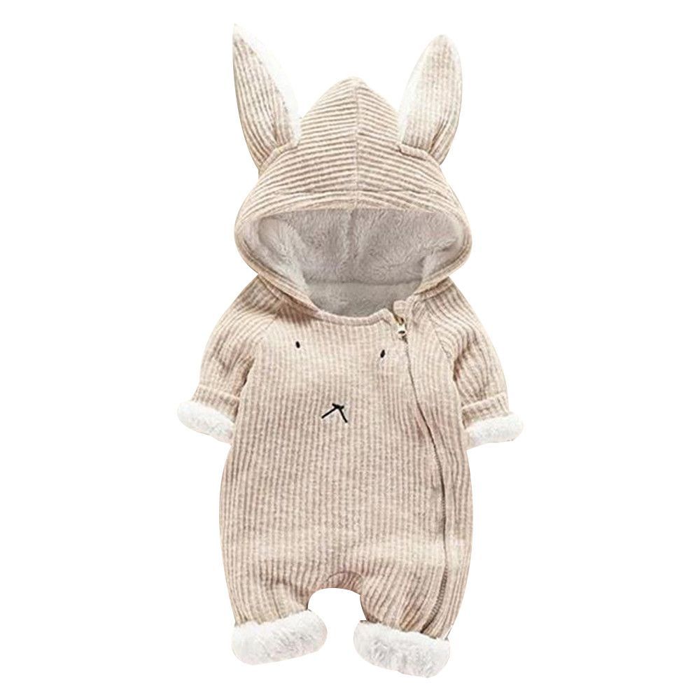 Newborn Hooded Romper Jumpsuit Outfits