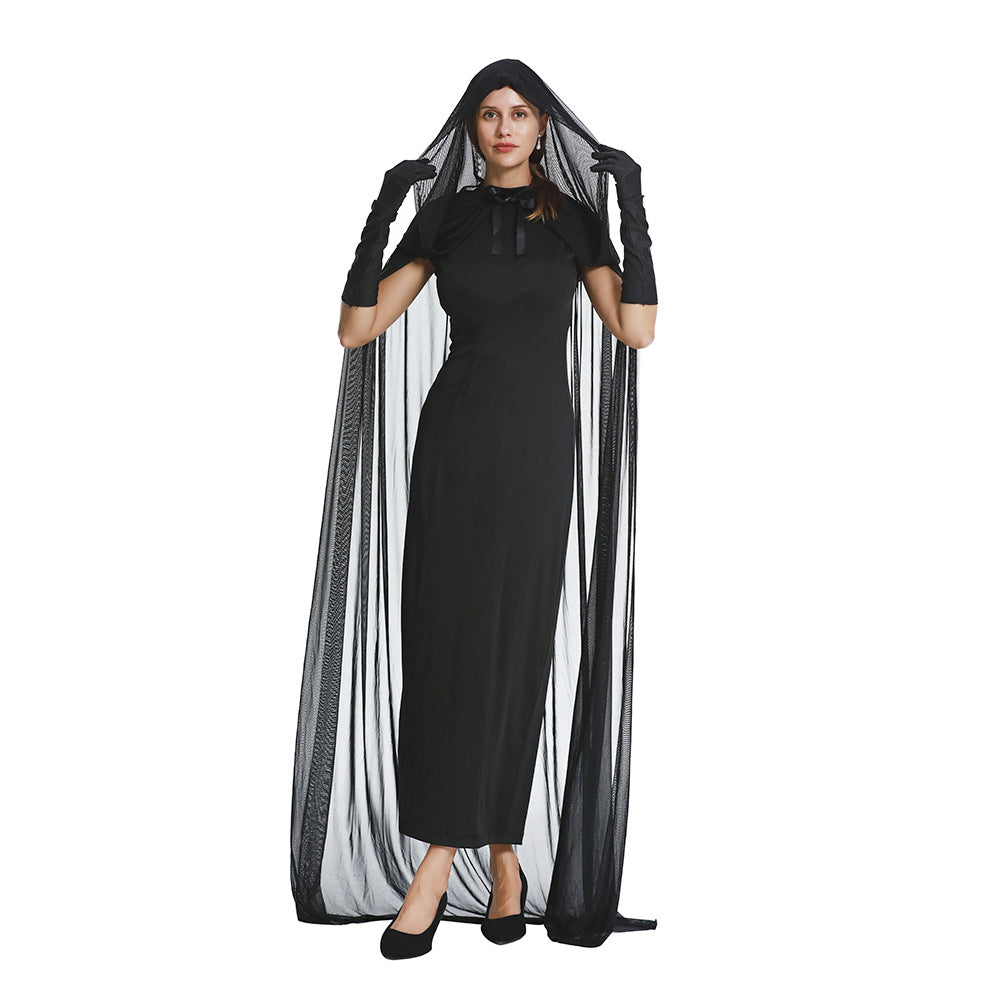 Halloween Witch Mesh Cloak