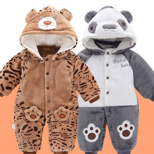 Baby Leopard/Panda warm Snowsuit