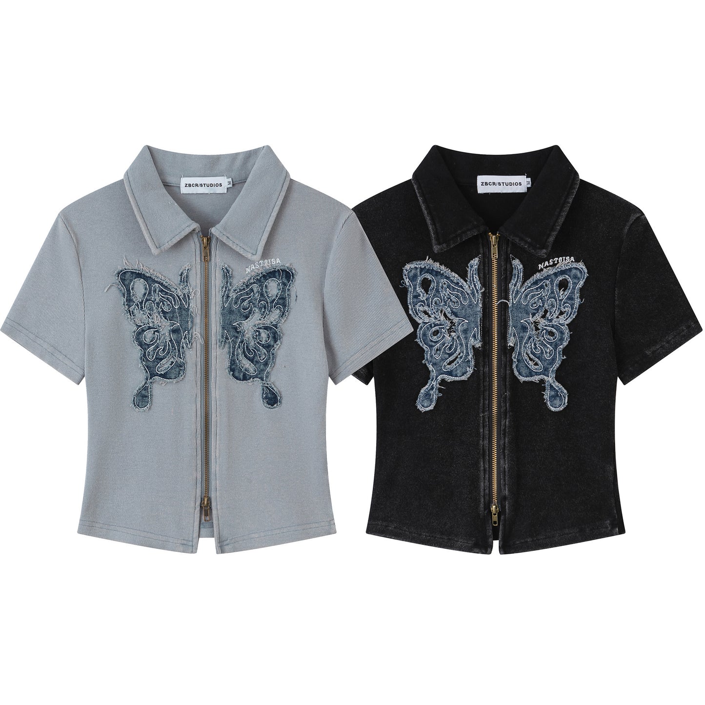 Butterfly Cardigan Short Sleeve T-shirt