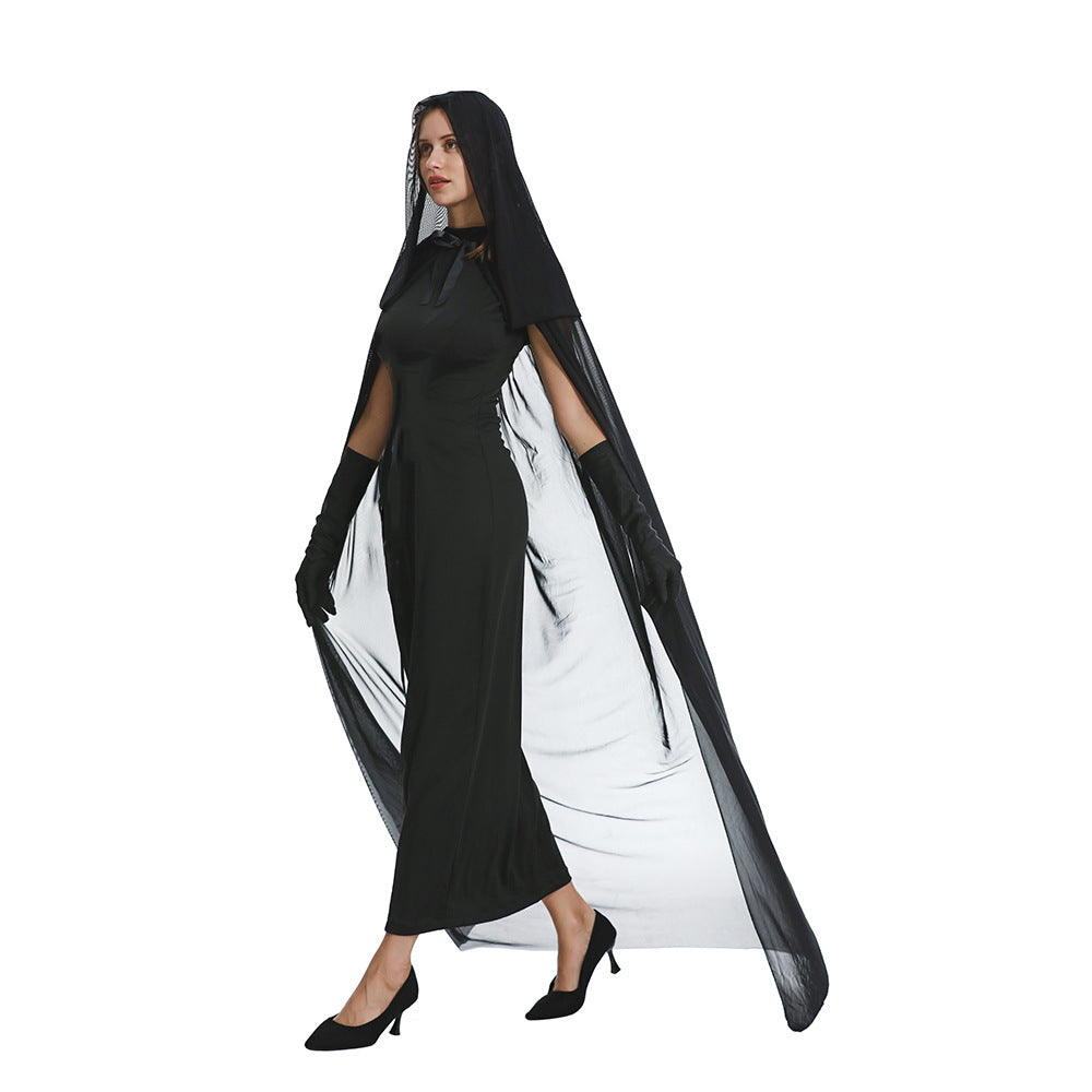 Halloween Witch Mesh Cloak