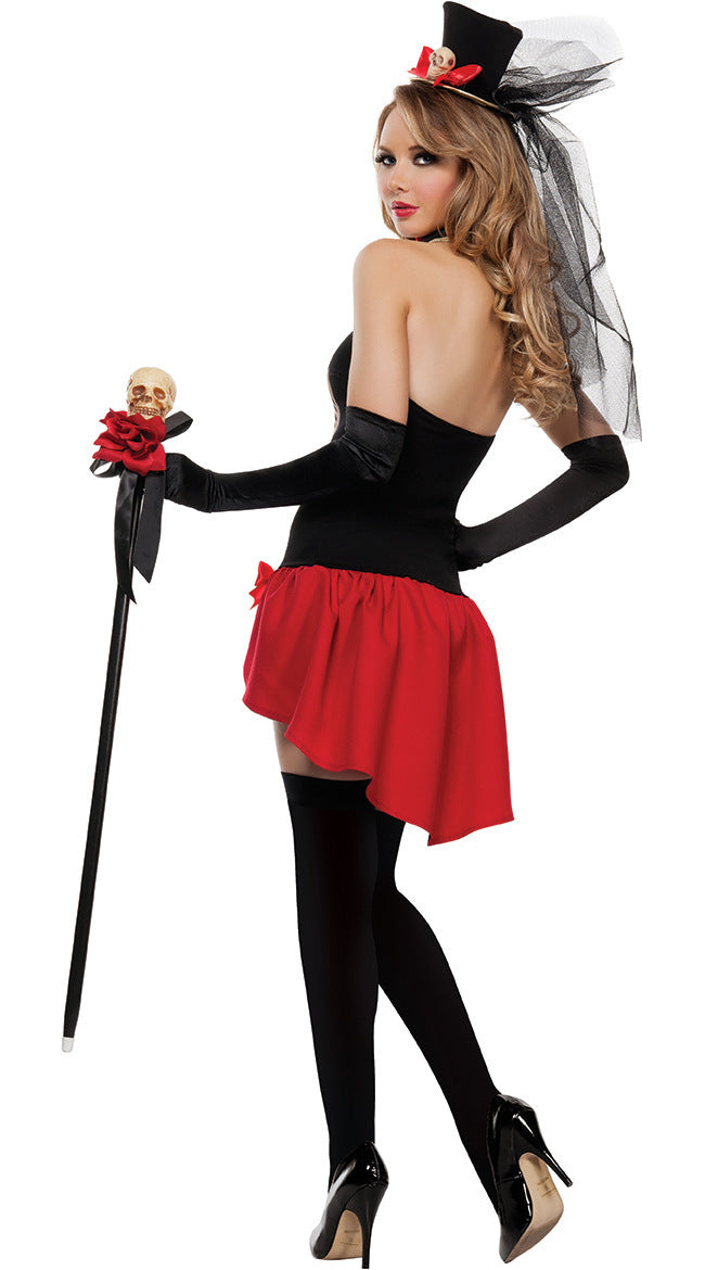 Halloween Day Of The Dead Color Skull Devil Costume-skeleton