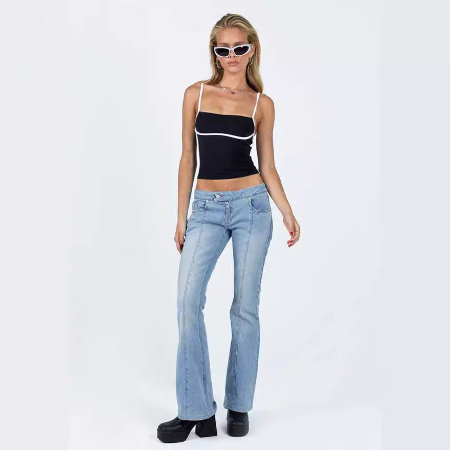 Sexy Slim Fit Midriff top Outfit Camisole For Women