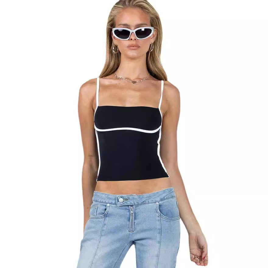 Sexy Slim Fit Midriff top Outfit Camisole For Women